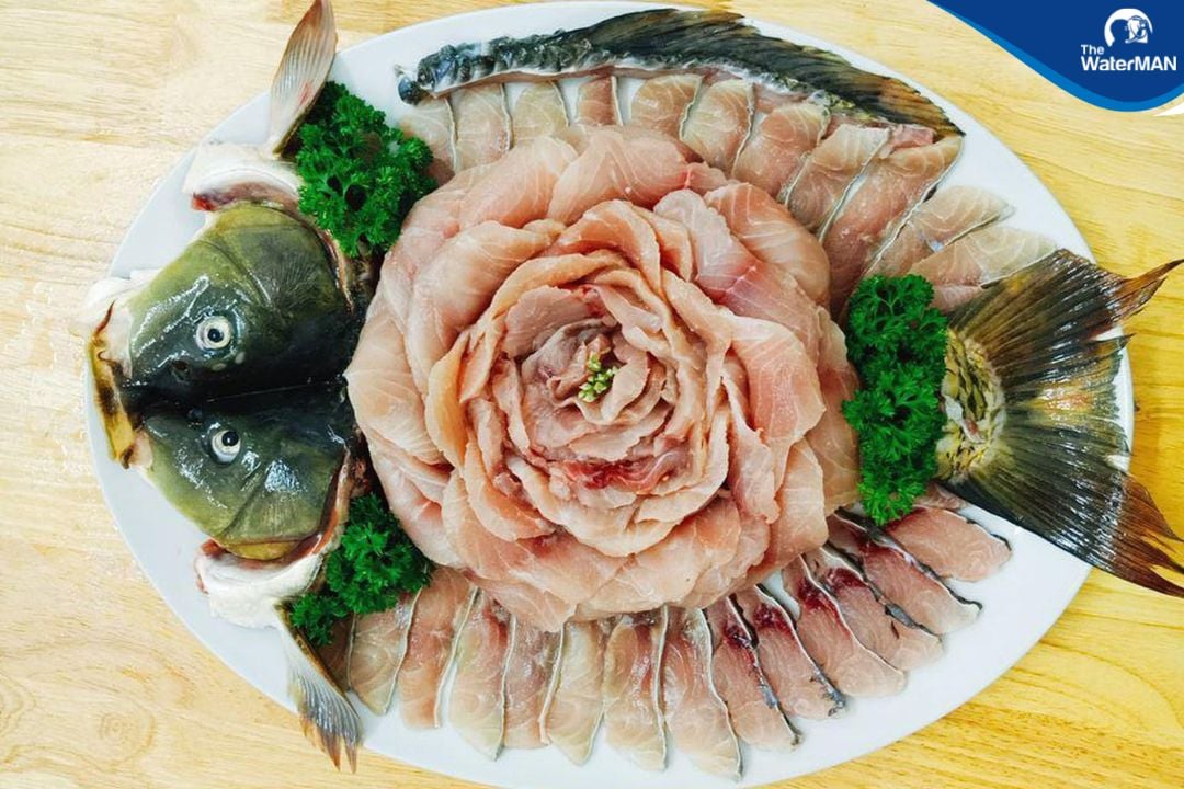 Cá chép giòn sống nước ngọt, thịt béo, thơm