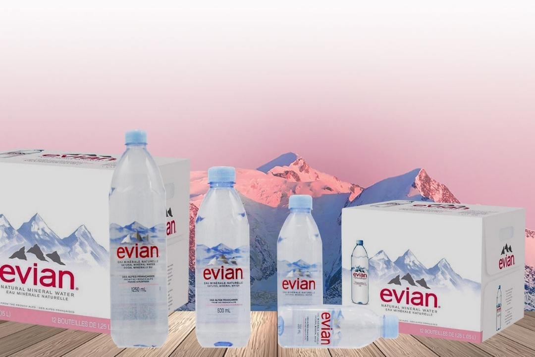 Các sản phẩm của nước khoáng Evian