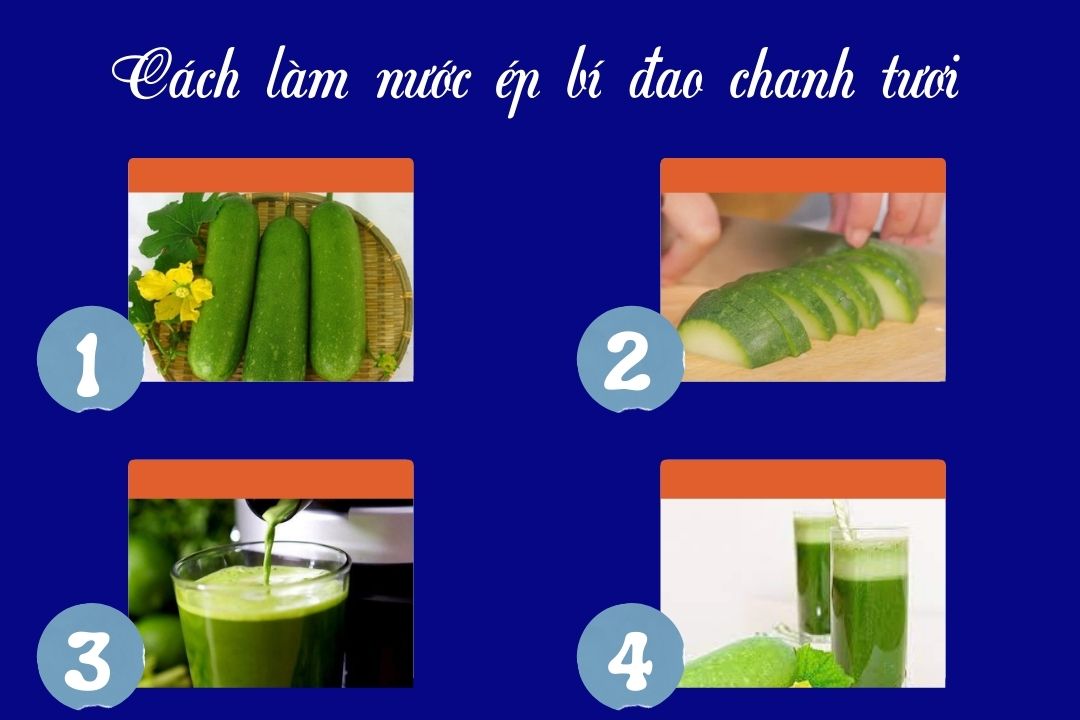 Cách làm nướ ép bí đao chanh tươi thơm ngon