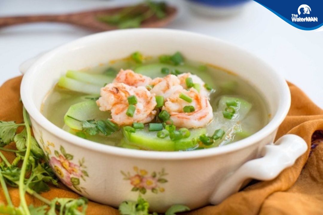 Canh bí đao nấu tôm là món canh giải nhiệt mùa hè hiệu quả