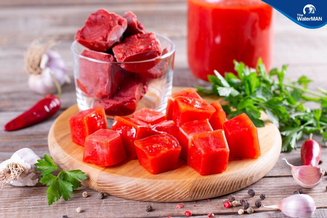 Nước dưa hấu xay với sữa chua