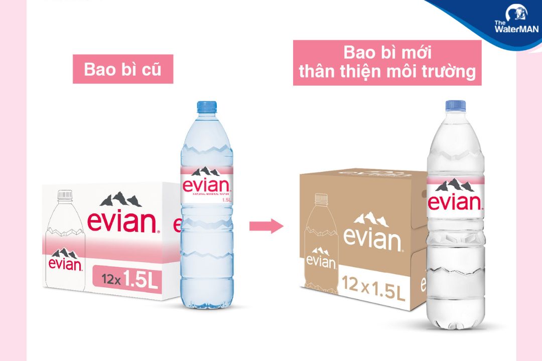 Mẫu thùng Evian 1500 mới