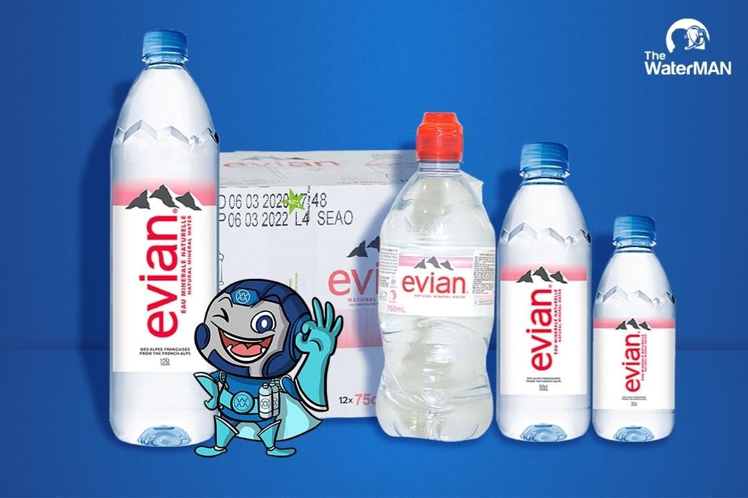 Các sản phẩm nước khoáng Evian