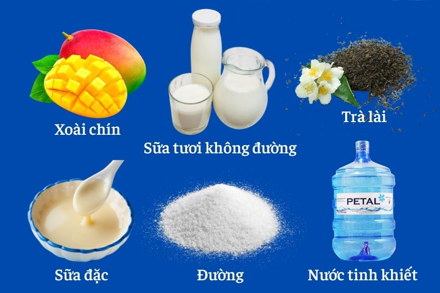 Nguyên liệu làm trà sữa xoài