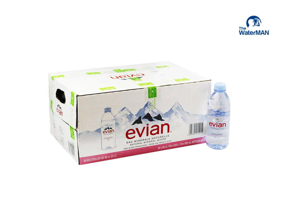 Nước khoáng Evian chai 500ml