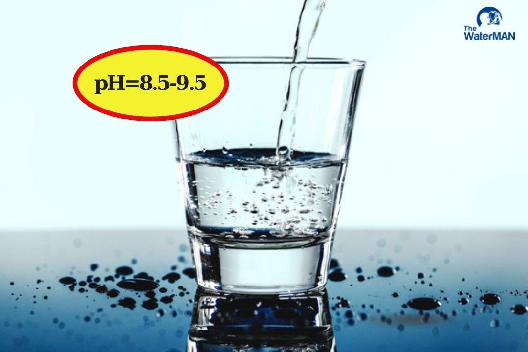 Nước kiềm có độ pH từ 8.5-9.5