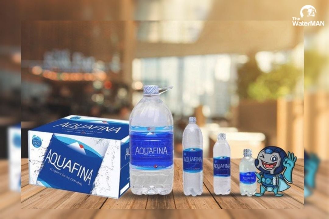 Các quy cách nước uống đóng chai Aquafina