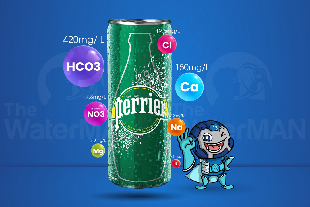 Khoáng chất tỏng lon nước Perrier