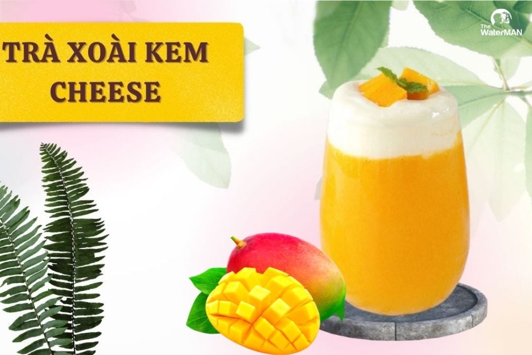 Trà sữa xoài kem cheese có vị đặc biệt, ngọt nhẹ nhàng chứ không ngọt gắt