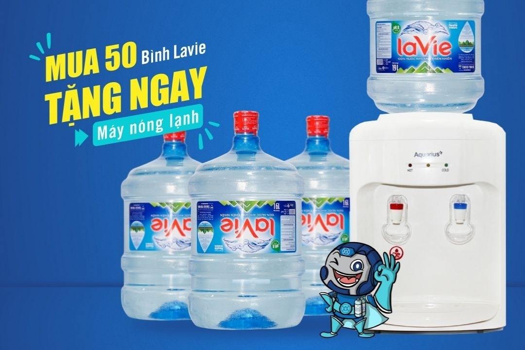 Chương trình ưu đãi khi mua nước bình Lavie 19L