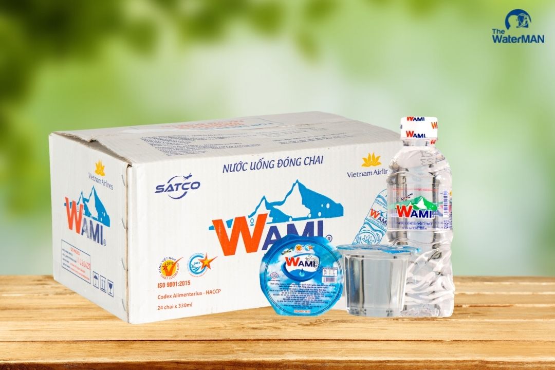 Thùng nước đóng chai, đóng ly thương hiệu Wami