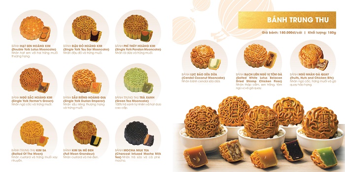Bánh trung thu Leong Yin có hơn 10 loại nhân đặc biệt