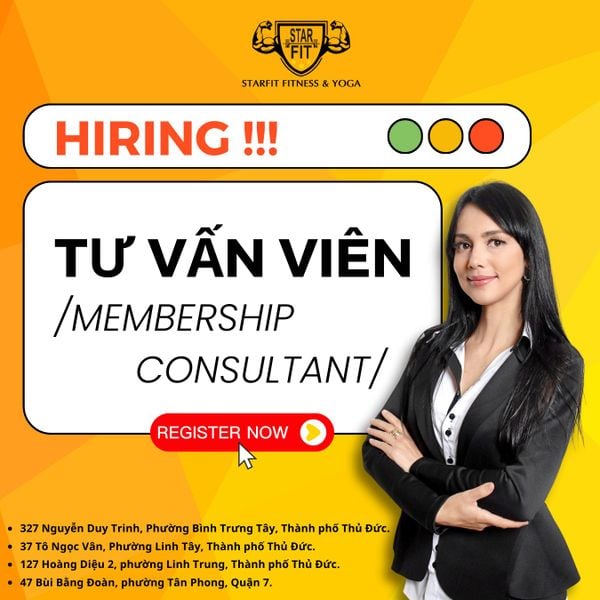 TUYỂN DỤNG TƯ VẤN VIÊN STARFIT FITNESS & YOGA - 2025