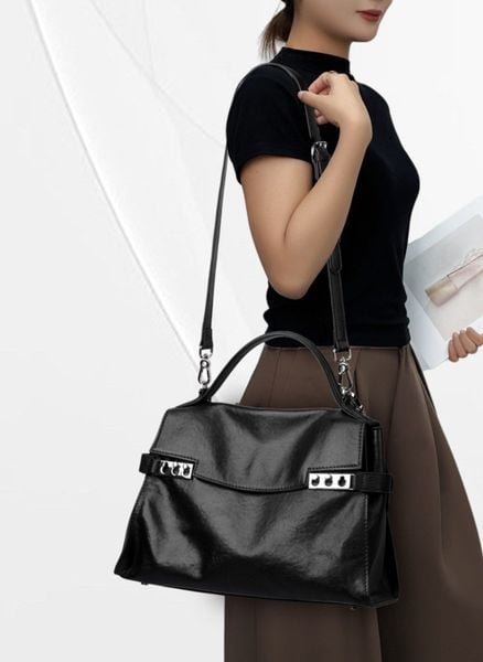 Túi Xách Nữ Công Sở Da Thật CCAMO RETRO Phong Cách Sang Trọng TUDA SBM414 : hình 5
