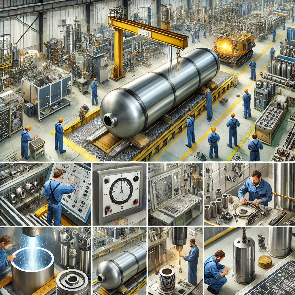 QUY TRÌNH CHẾ TẠO BÌNH NÉN KHÍ 01 MNV