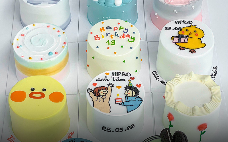 Top 3 mẫu bánh kem mini style Hàn Quốc được các bạn trẻ yêu thích