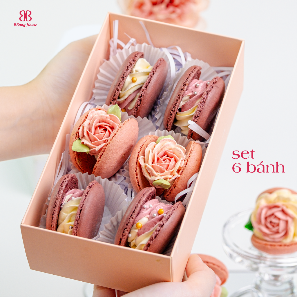 Macaron Hoa Hồng – Món Quà Độc Đáo Tinh Tế Cho Ngày 8/3