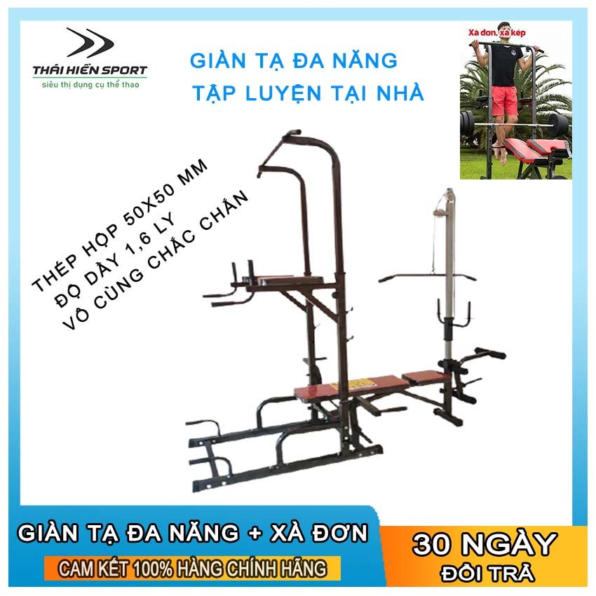 REVIEW GHẾ TẠ ĐA NĂNG MARATHON KẾT HỢP XÀ ĐƠN