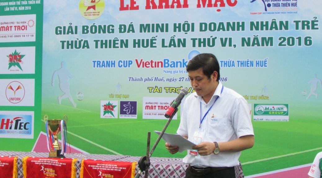 BÀI PHÁT BIỂU “MẪU” TRONG LỄ KHAI MẠC GIẢI BÓNG ĐÁ