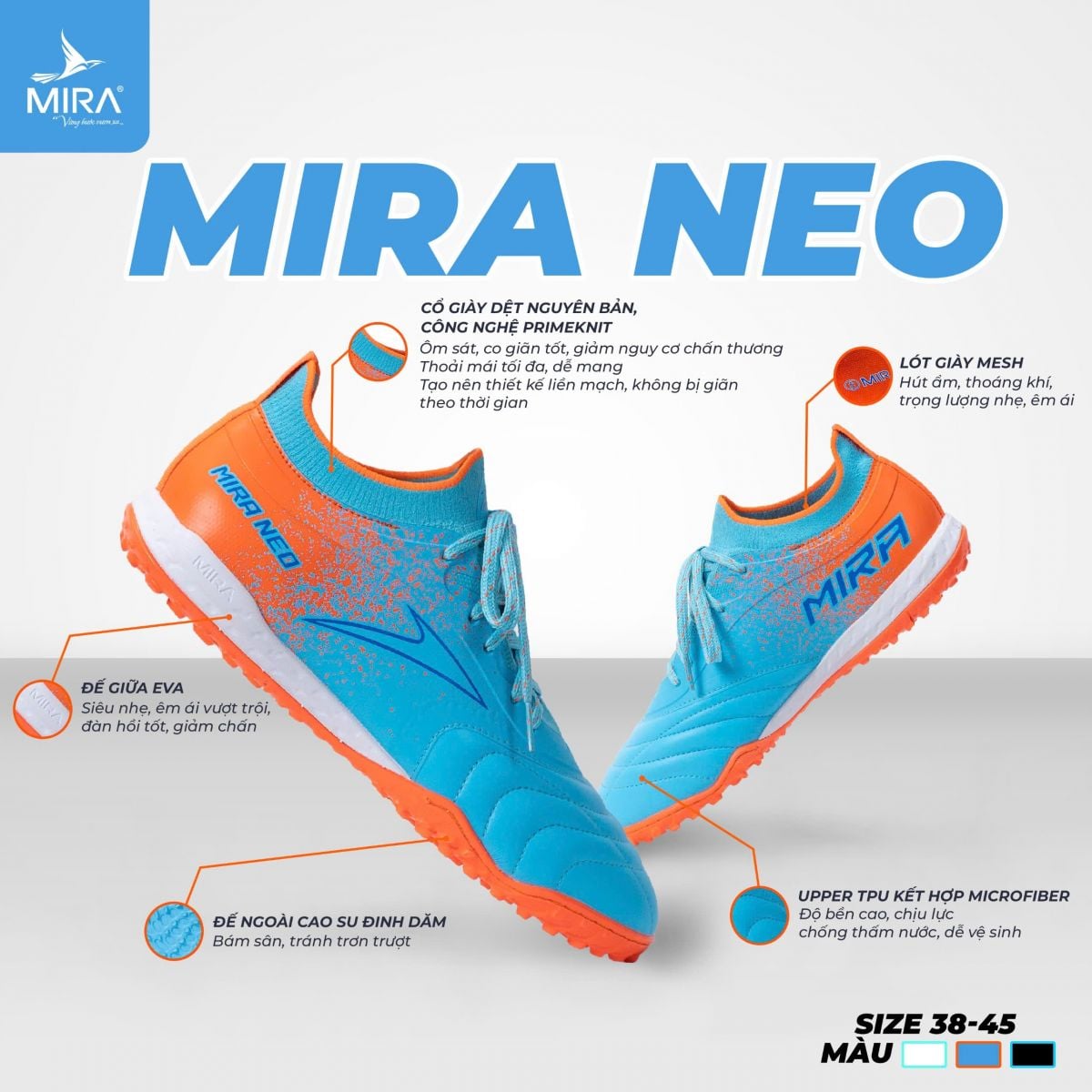 Giày đá bóng Mira