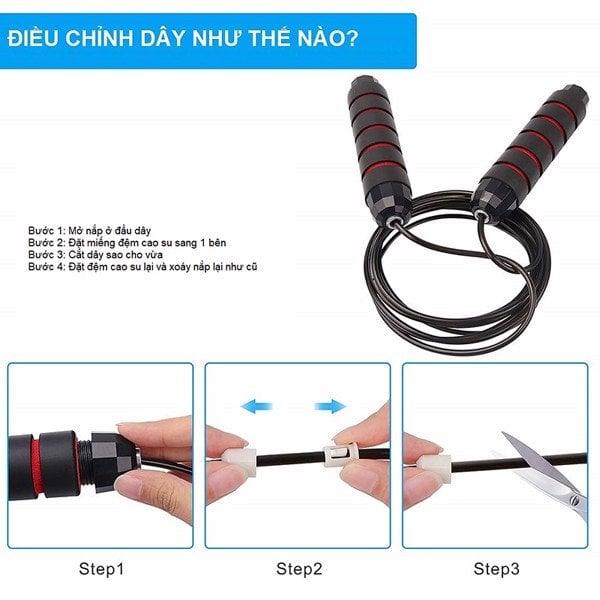 Dây nhảy lỗi thép