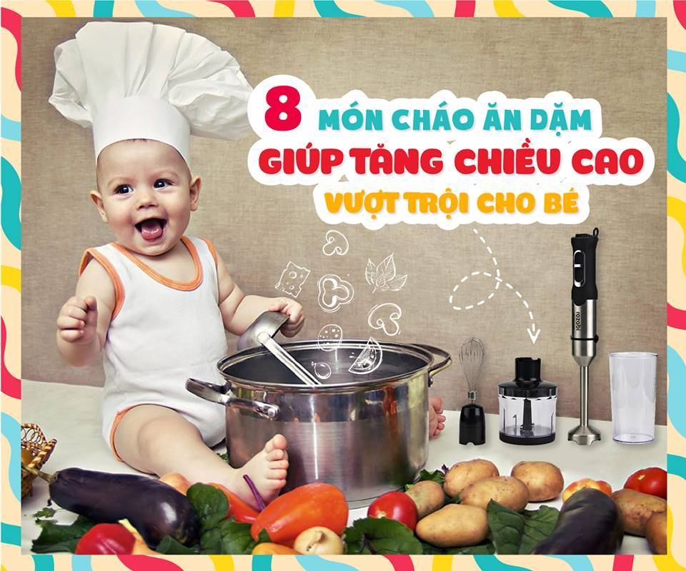 8 Món cháo ăn dặm giúp tăng chiều cao cho bé