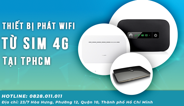 Thiết bị phát wifi từ Sim 4G tại TPHCM