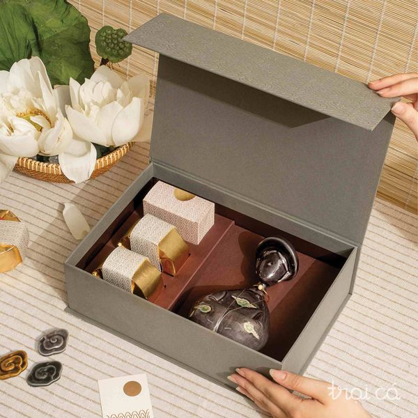 quà tặng trung thu kết hợp gốm tinh tế