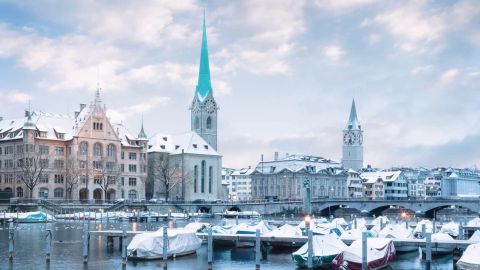 Vẻ đẹp mùa đông ở Thụy Sĩ đẹp đến mê hồn