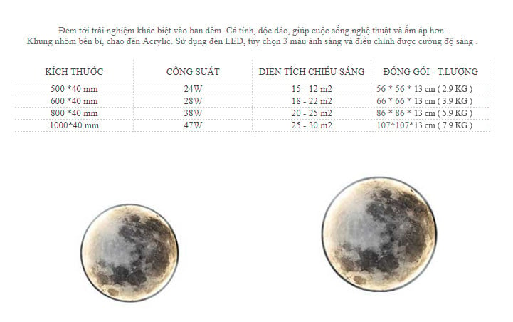 Đèn Mặt trăng Xdaily