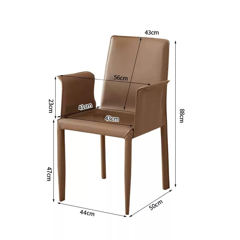 ghế ăn bọc da bottega, xdailly chair