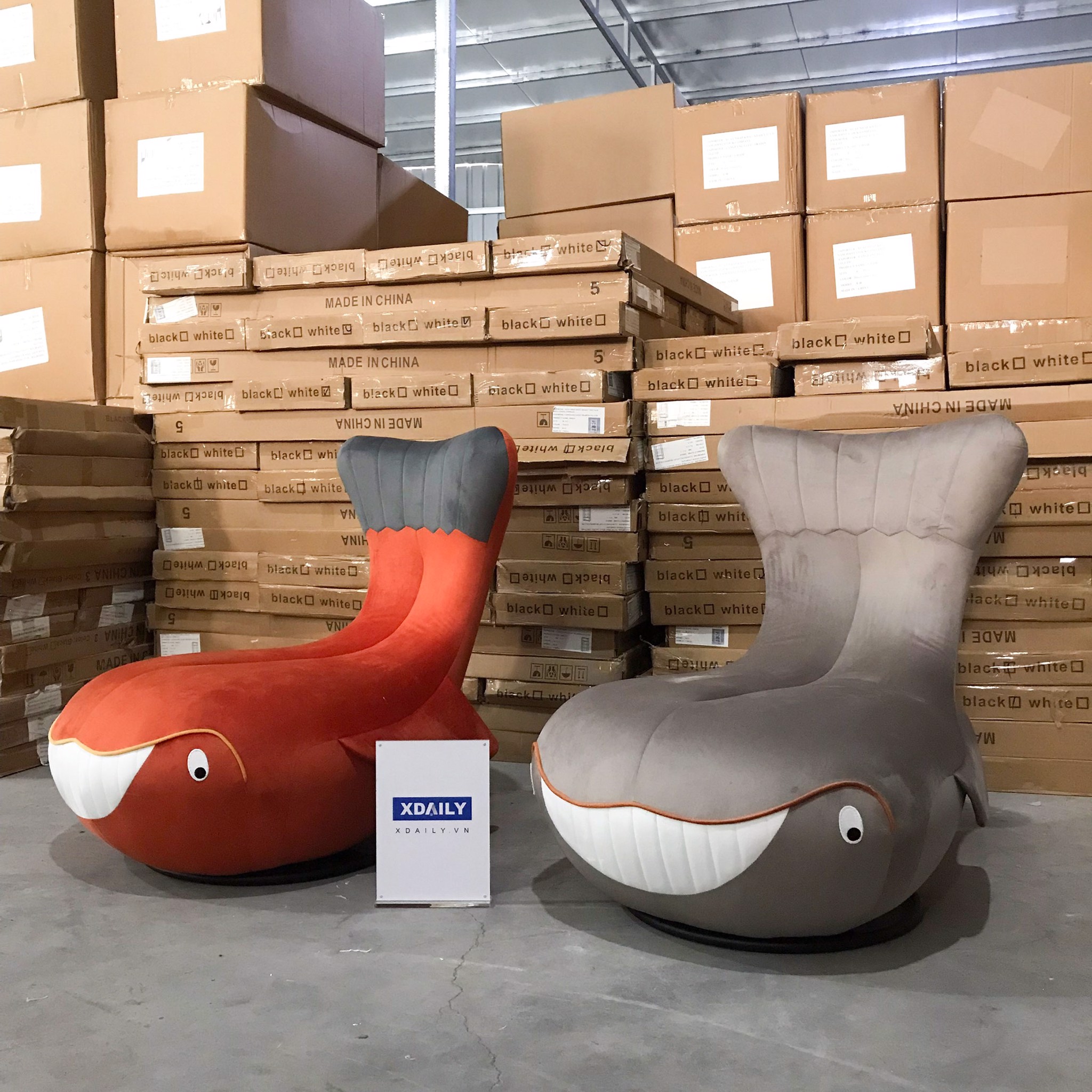 ghế-thư-giãn-xdaily-baby-shark-arm-chair-cá-heo