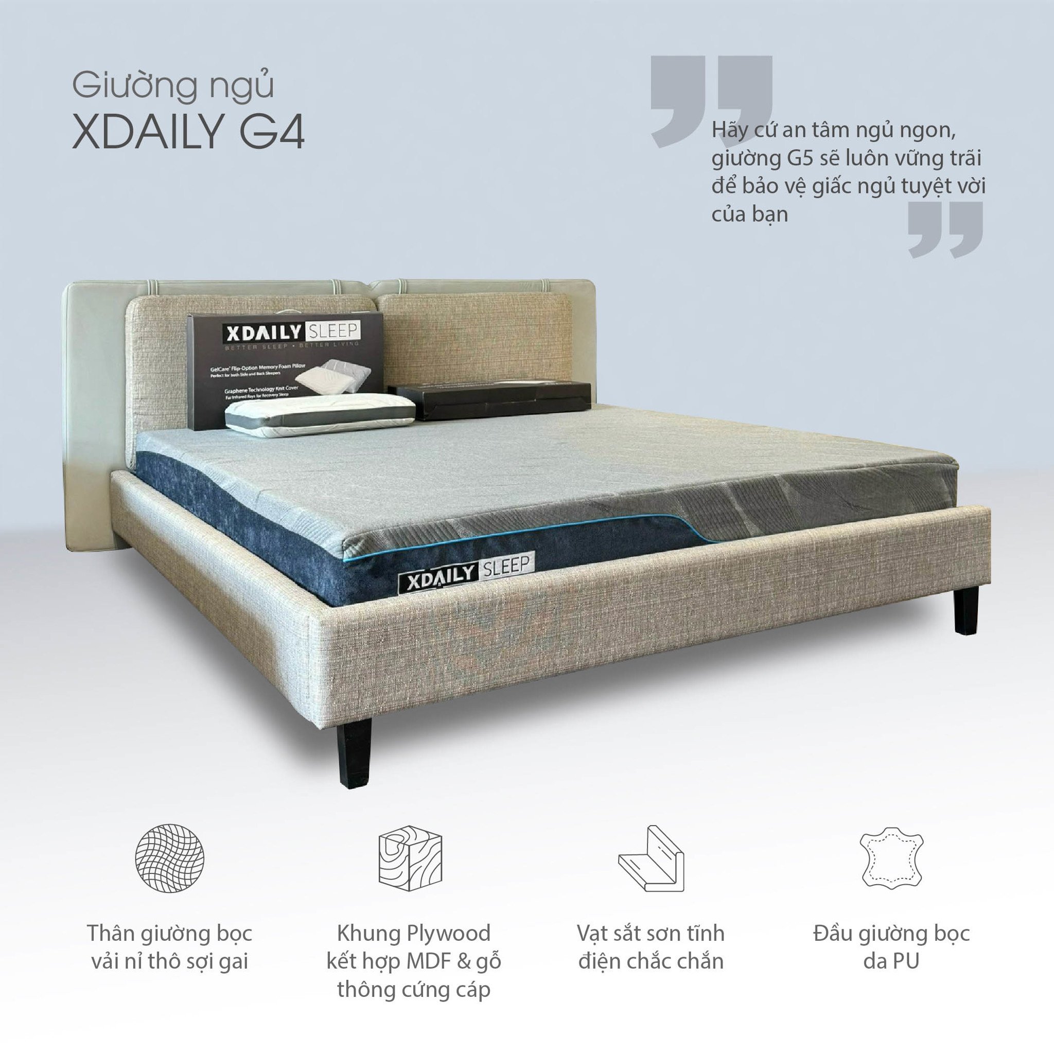 Giường ngủ XDAILY - Bed G4