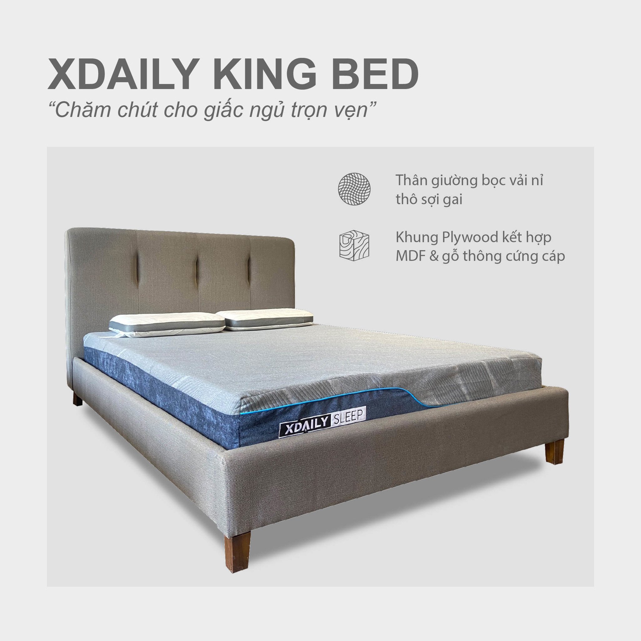 Giường ngủ XDAILY - KING bed