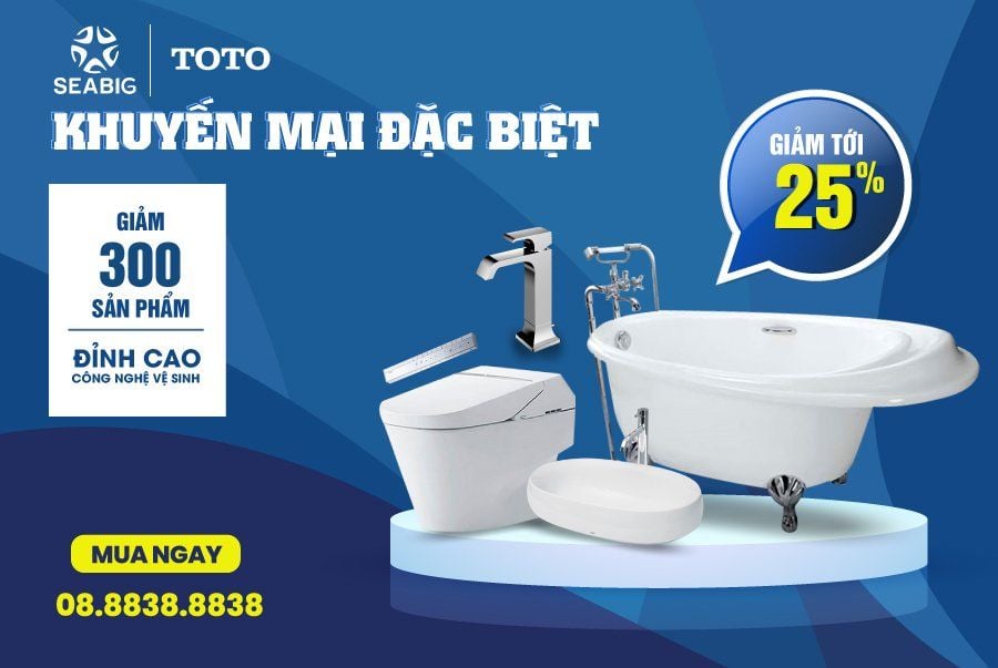 Thiết bị vệ sinh Toto siêu giảm giá 25% với hơn 300 sản phẩm tại ...