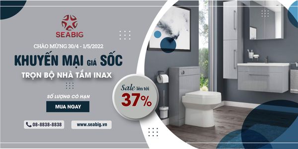 Chào hè 2022 - combo đồ vật vệ sinh Inax giảm giá rất sốc