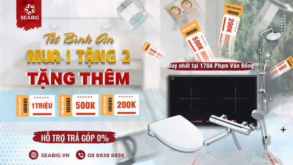 Tết bình an mua 1 tặng 2 thêm tiền mặt tại Seabig 170A Phạm Văn Đồng,Cầu Giấy, Hà Nội