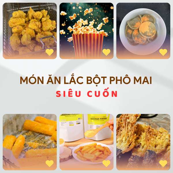 menu bột phô mai lắc làm món gì