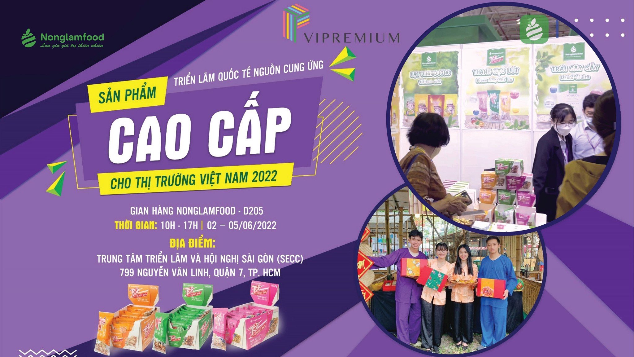Nonglamfood tại Hội Chợ Triển Lãm Quốc Tế Sài Gòn (SECC)
