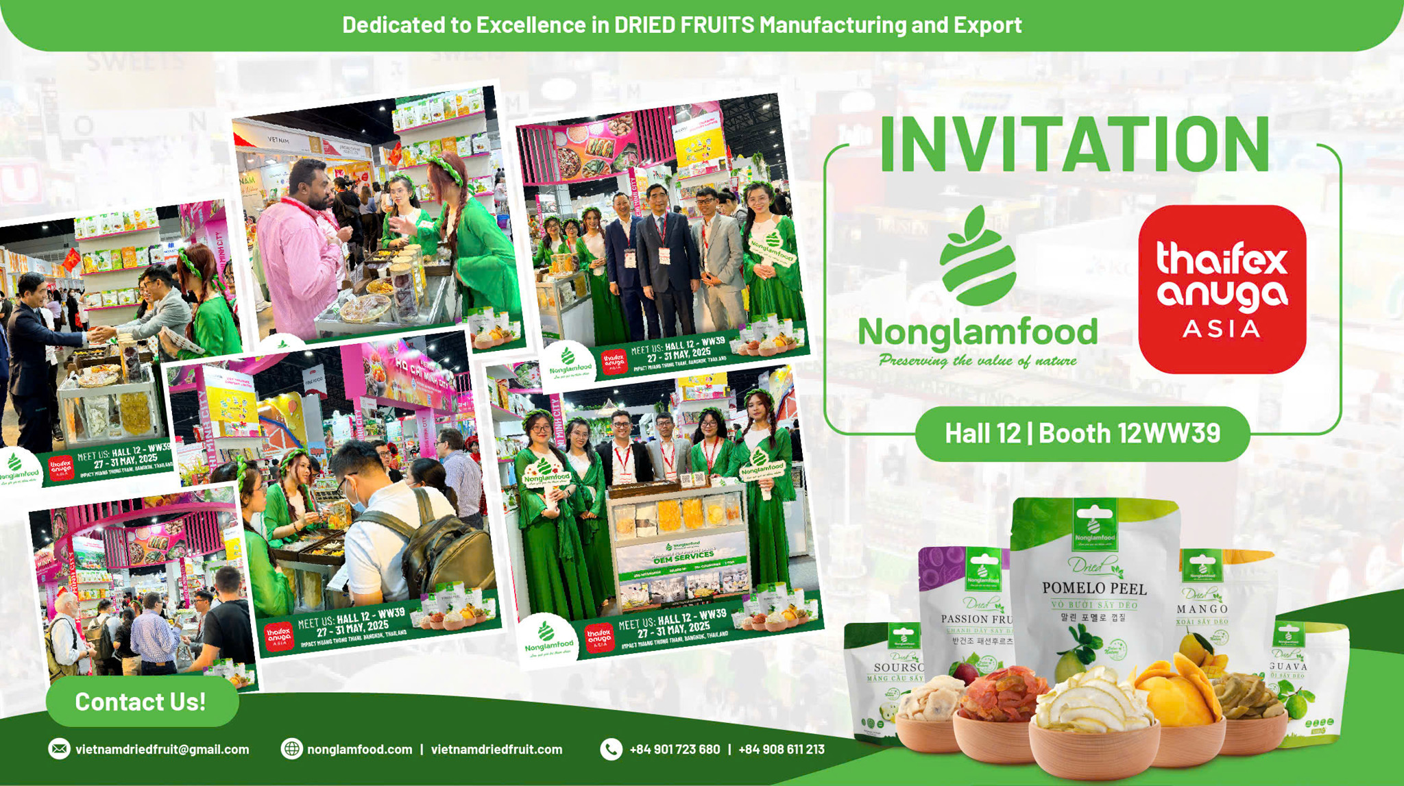 Nonglamfood tại THAIFEX 2025 THAIFEX – Anuga Asia 2025: Ngày Thứ Ba Bùng Nổ Giao Thương