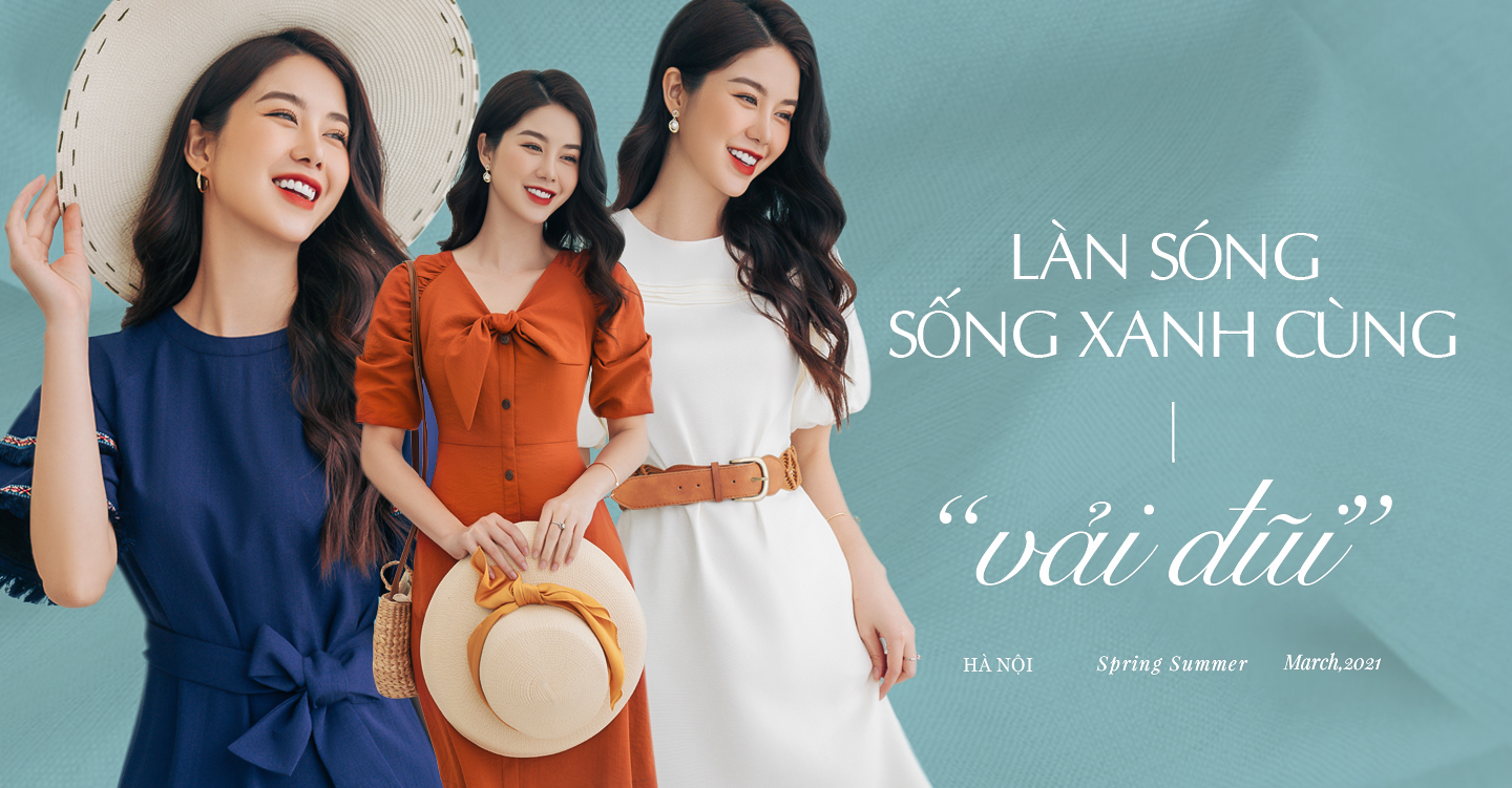 Làn sóng sống xanh cùng vải đũi