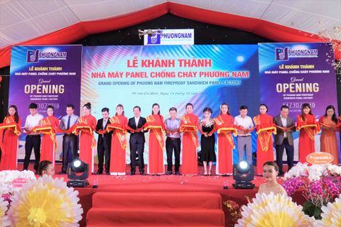 Lễ khánh thành nhà máy panel chống cháy Phương Nam 10 triệu đô.