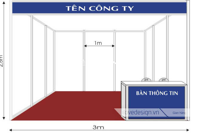 Gian hàng chuẩn là gì?Quy cách gian hàng tiêu chuẩn.