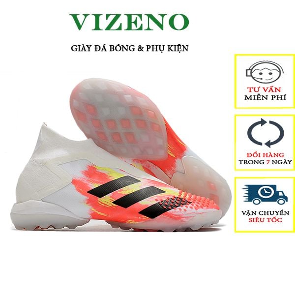 giày đá bóng adidas predator mutator 20+ TF màu hồng đỏ trắng
