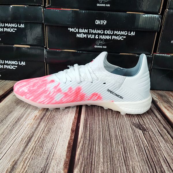 Giày đá bóng adidas X19.3 TF màu hồng trắng của shop giày đá bóng vizeno