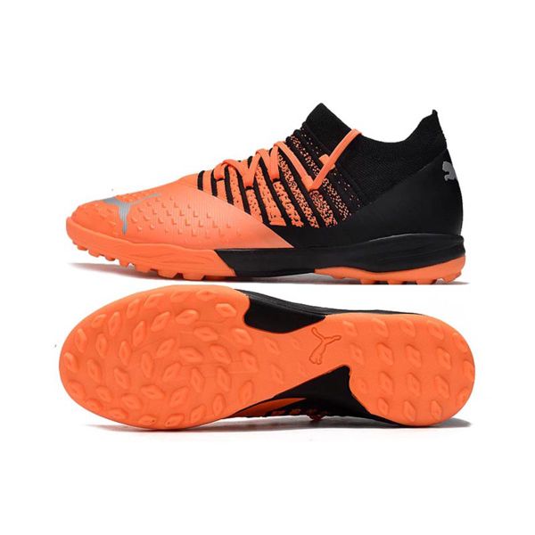 giày đá bóng Puma z 1.3 đinh TF màu đen cam