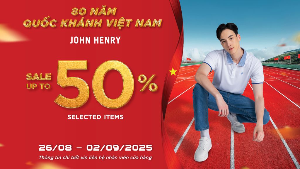 SALE TƯNG BỪNG, MỪNG QUỐC KHÁNH | SALE UP TO 50%​