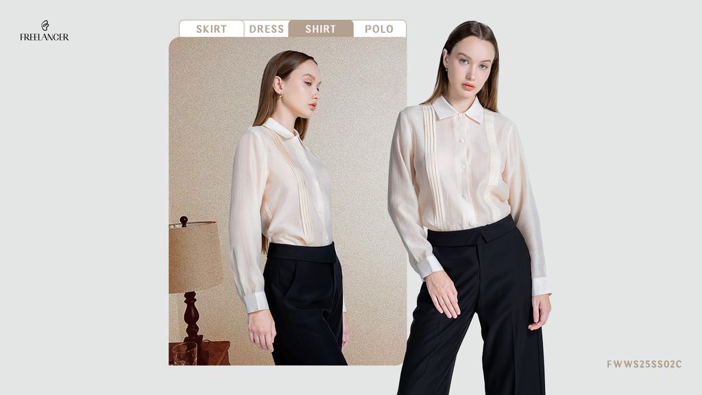 ÁO SƠ MI NỮ LIGHT PEACH SHIRT