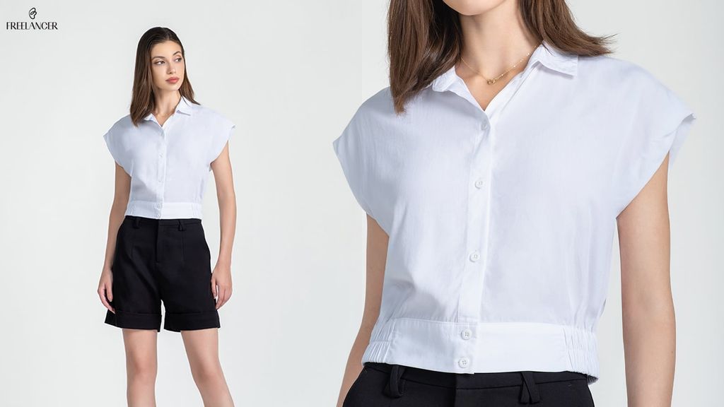 THE CROPPED SHIRT THAT DEFINES CLEAN CONFIDENCE