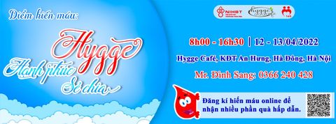 Hygge Cafe Điểm hiến máu Hạnh phúc sẻ chia năm 2022